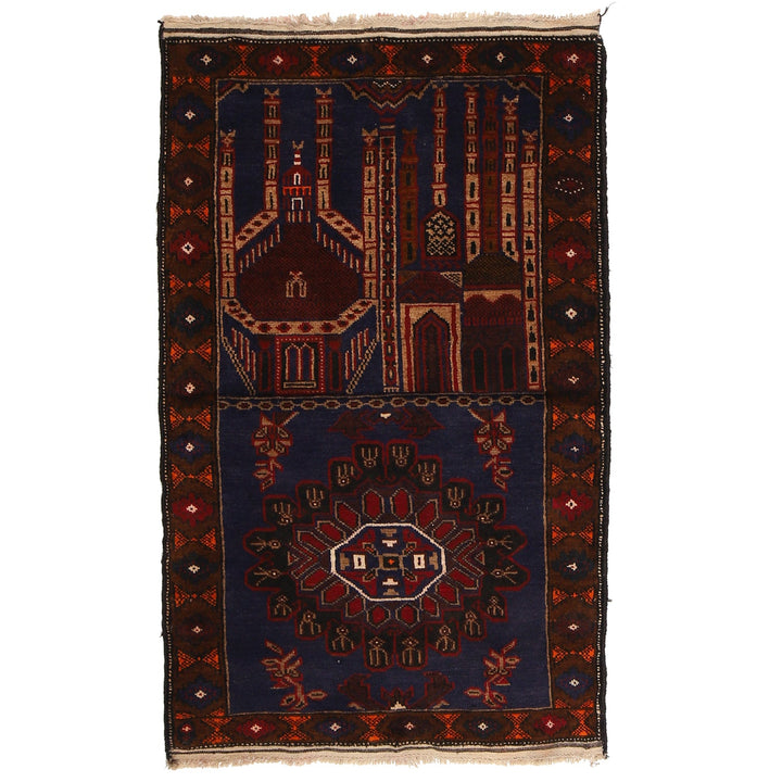 Hand Knotted Prayer Rug 2' 8" x 4' 4" - No. AL13369