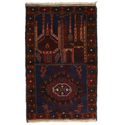 Hand Knotted Prayer Rug 2' 8" x 4' 4" - No. AL13369