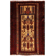 Hand Knotted Prayer Rug 2' 11" x 4' 3" - No. AL72445