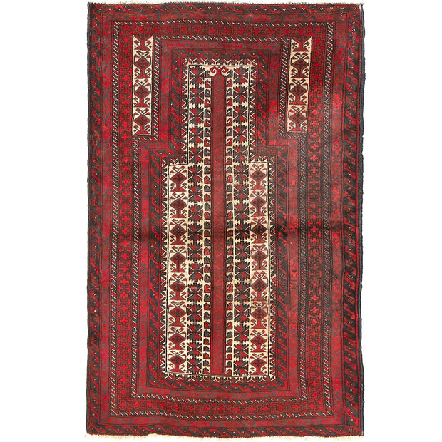 Hand Knotted Prayer Rug 3' 2" x 5' 3" - No. AL24669