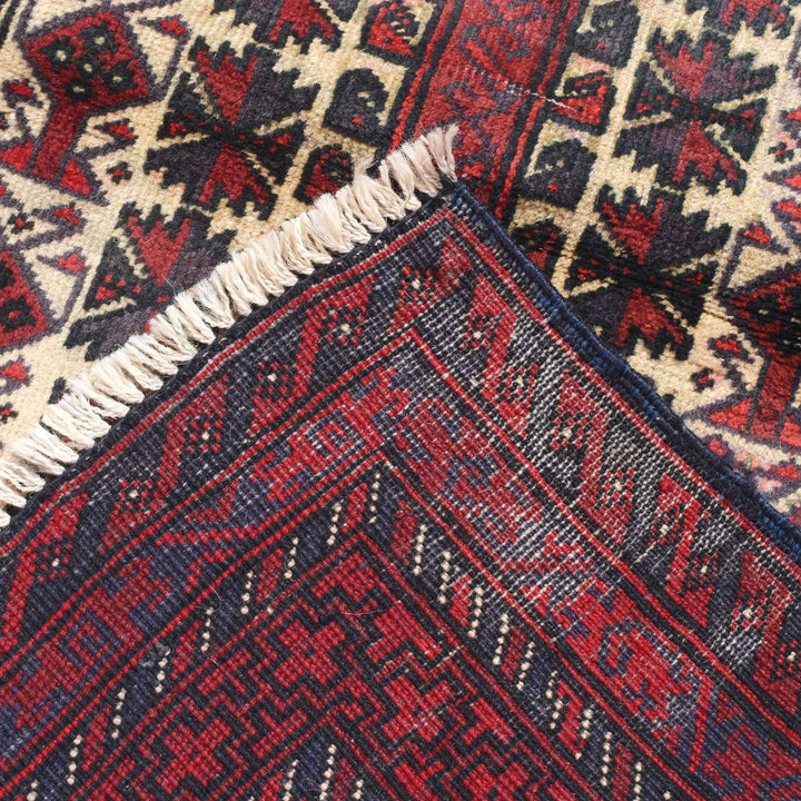 Afghan Prayer Rug 3' 2" x 5' 3" Hand-Knotted | No. AL20021