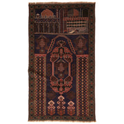 Hand Knotted Prayer Rug 2' 8" x 4' 9" - No. AL38301