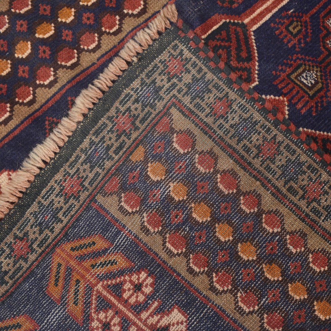 Afghan Prayer Rug 2' 8" x 4' 9" Hand-Knotted | No. AL75148