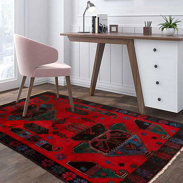 Red Baluchi Rug 2' 10" x 4' 7" - No. AL67754