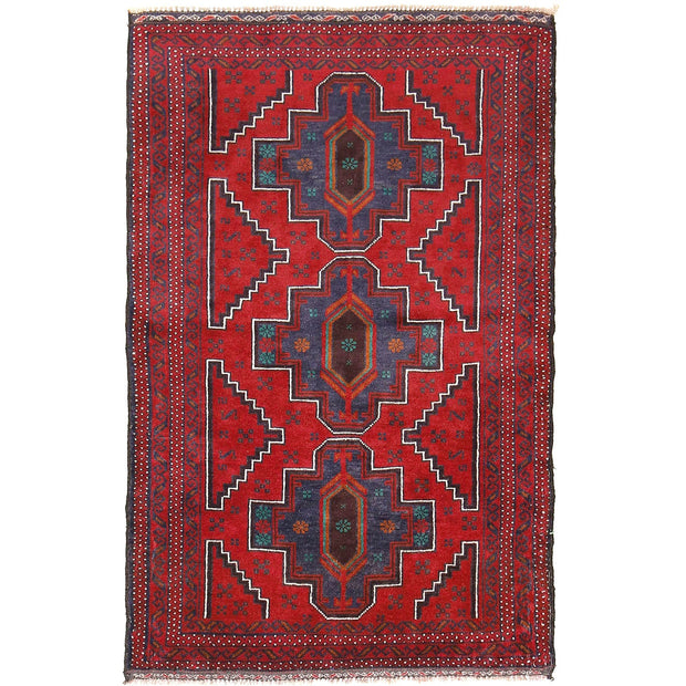 Red Baluchi Rug 3' 0" x 4' 10" - No. AL46803