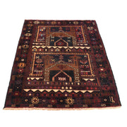 Handmade Baluchi Rug 3' 4" x 4' 10" - No. AL47672