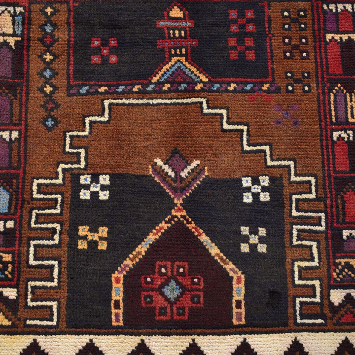 Handmade Baluchi Rug 3' 4" x 4' 10" - No. AL47672