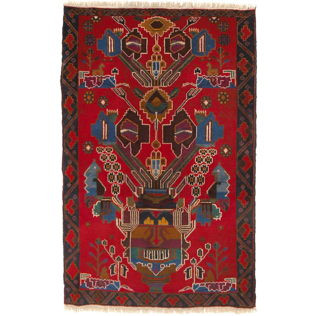 Red Baluchi Rug 2' 10" x 4' 7" - No. AL56826