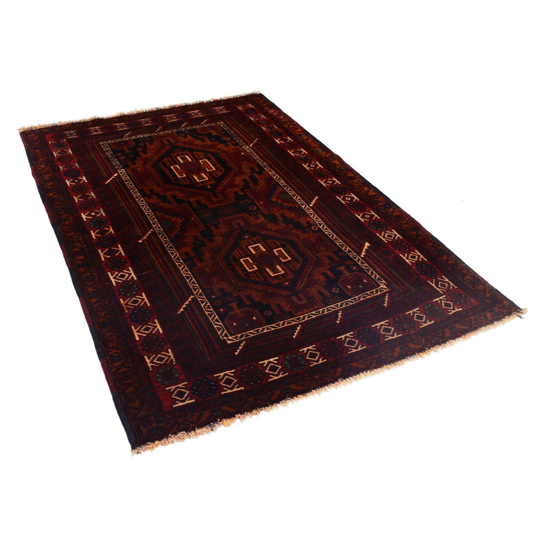 Hand Knotted Baluchi Rug 4' 1" x 6' 6" - No. AL53287