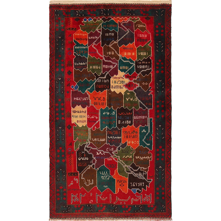Handmade Pictorial Carpet 3' 8" x 6' 7" - No. AL47262