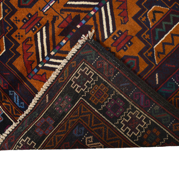 Brown Color Baluchi Rug 3' 10" x 5' 9" - No. AL94697