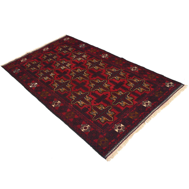 Red Color Baluchi Rug 4' 0" x 6' 6" - No. AL68343