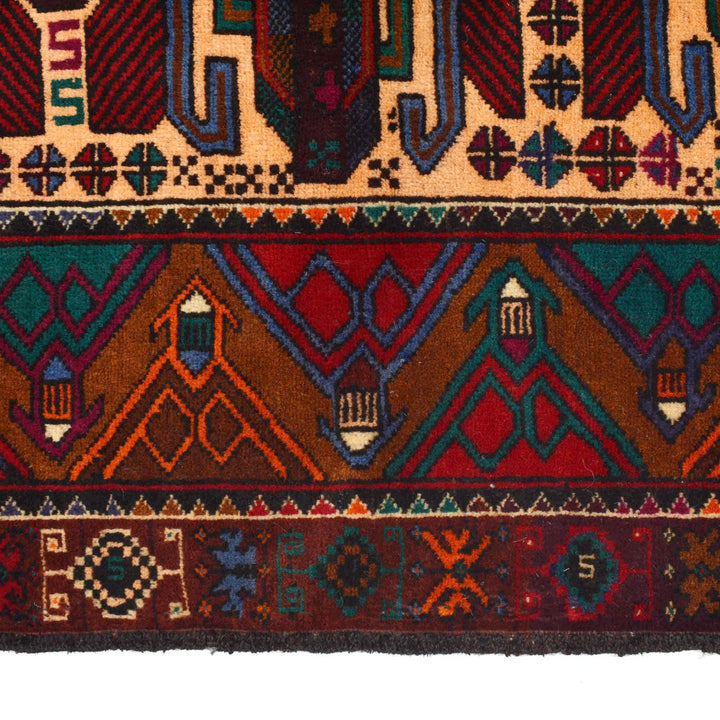 Handmade Baluchi Rug 3' 9" x 5' 11" - No. AL96296