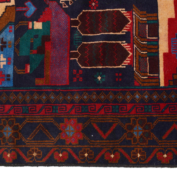 Handmade Pictorial Carpet 3' 8" x 6' 1" - No. AL29663