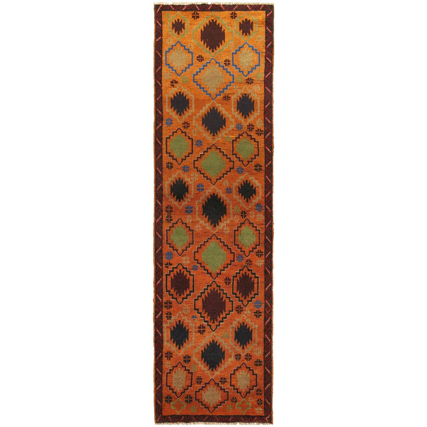 Afghan Baluchi Hallway Runner 2' 7" x 9' 8" - No. AL46279