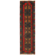 Afghan Baluchi Hallway Runner 2' 4" x 9' 4" - No. AL18252