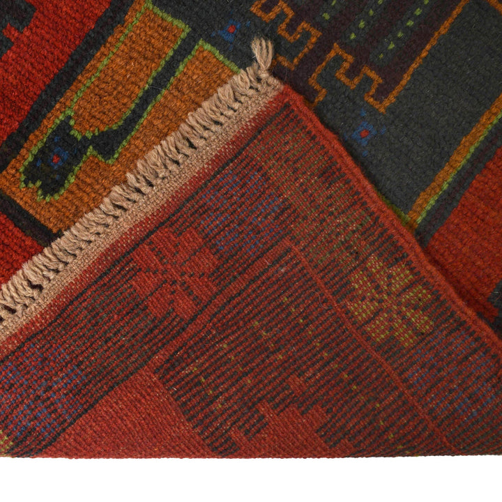Afghan Baluchi Hallway Runner 2' 4" x 9' 4" - No. AL18252