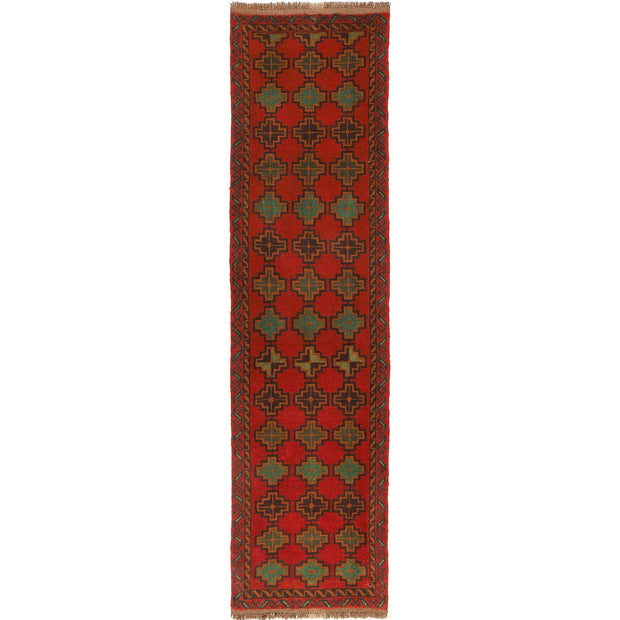 Afghan Baluchi Hallway Runner 2' 7" x 9' 8" - No. AL47043