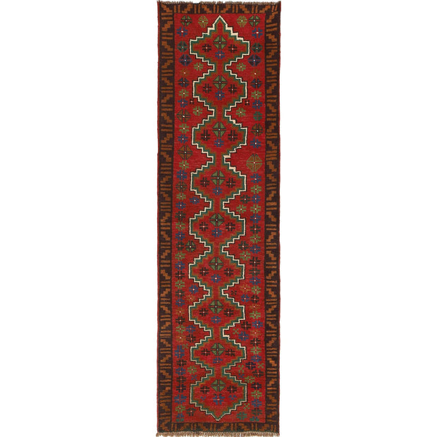 Afghan Baluchi Hallway Runner 2' 7" x 9' 7" - No. AL67258