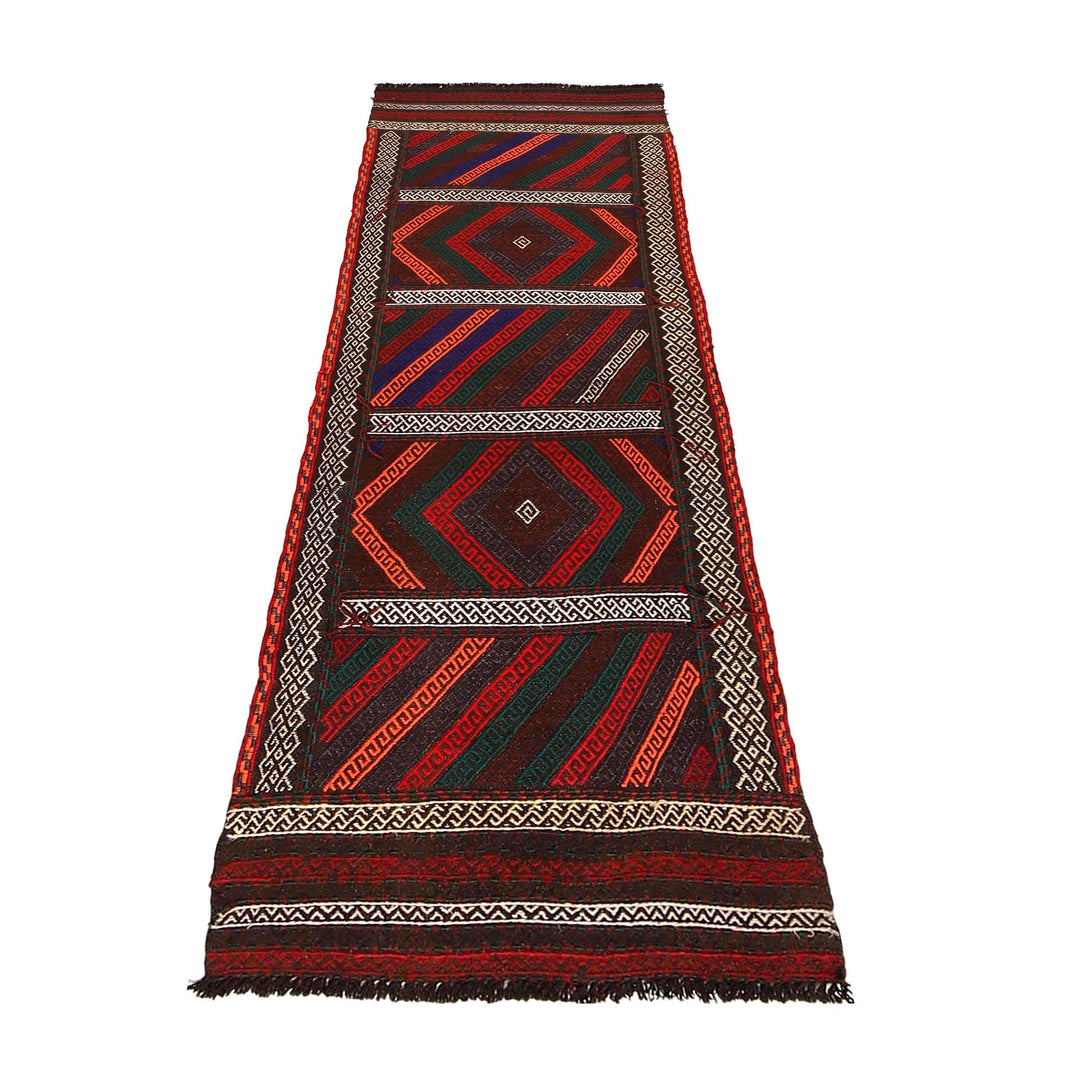 Handmade Flatweave Kilim Runner 2' 0" x 7' 0" - No. AL75798