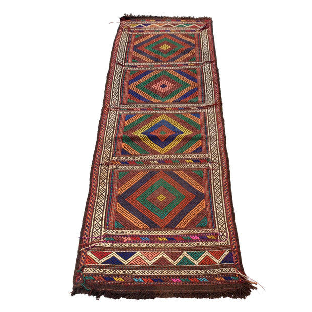 Handmade Flatweave Kilim Runner 1' 10" x 7' 5" - No. AL71695