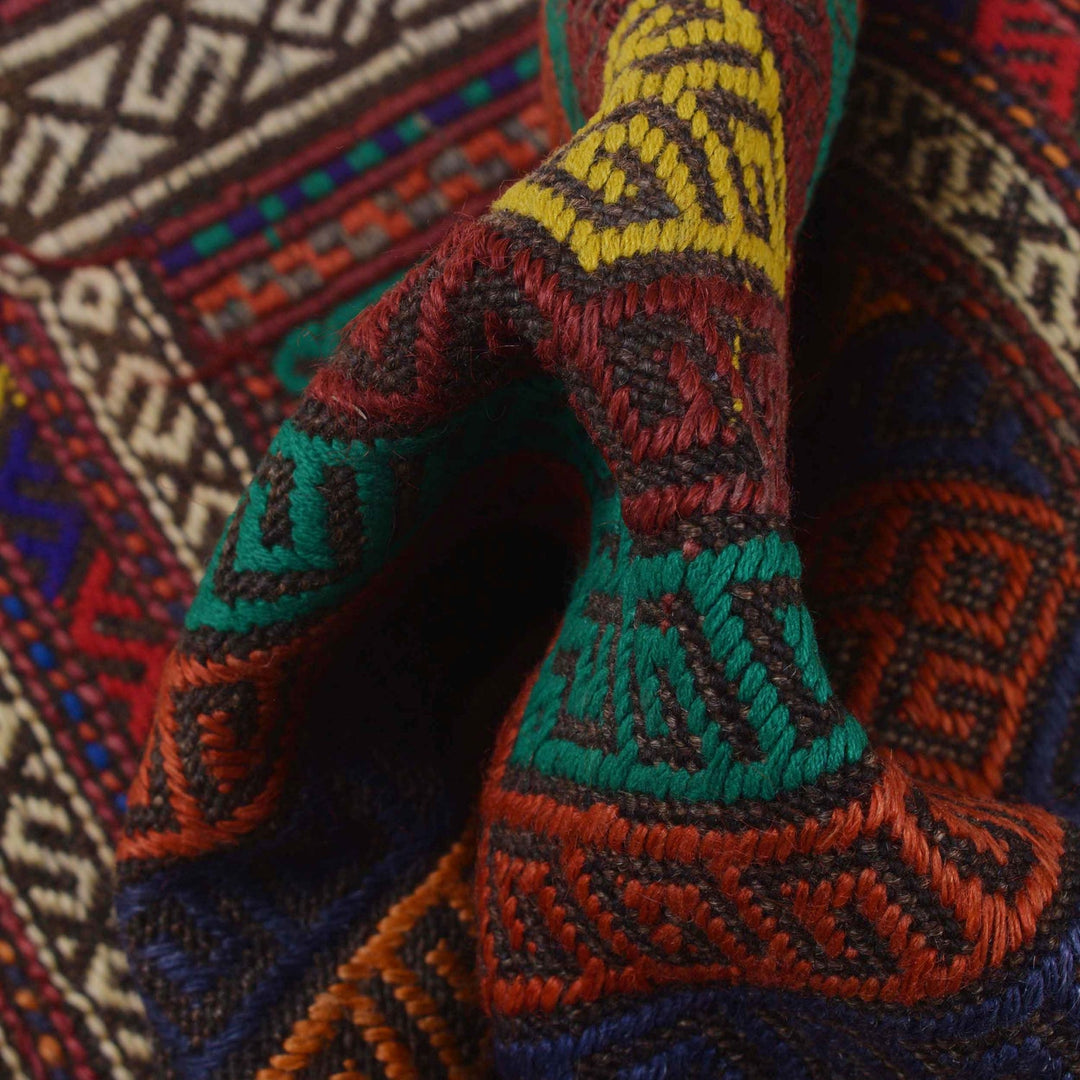 Handmade Flatweave Kilim Runner 1' 10" x 7' 5" - No. AL71695