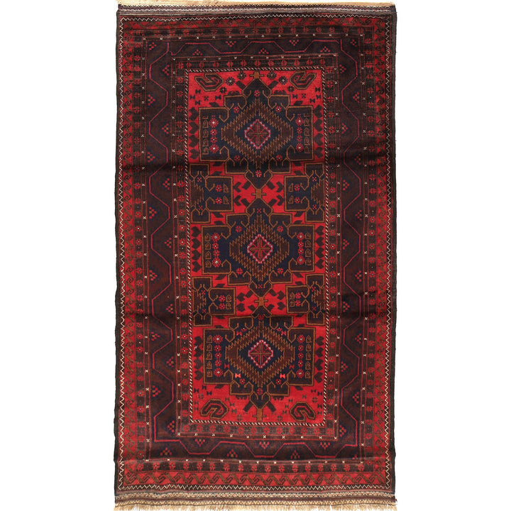 Traditional Baloch Rug 4' 1" x 7' 6" - No. AL79656