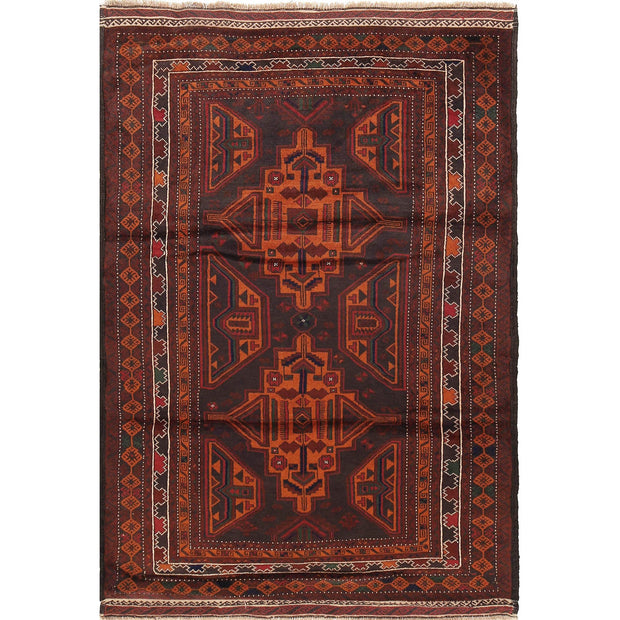 Tribal Baloch Rug 4' 2" x 6' 3" - No. AL30224