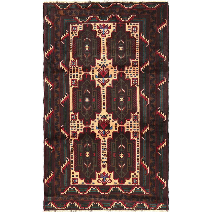 Handmade Baluchi Rug 4' 2" x 6' 10" - No. AL19182