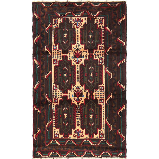 Handmade Baluchi Rug 4' 2" x 6' 10" - No. AL19182
