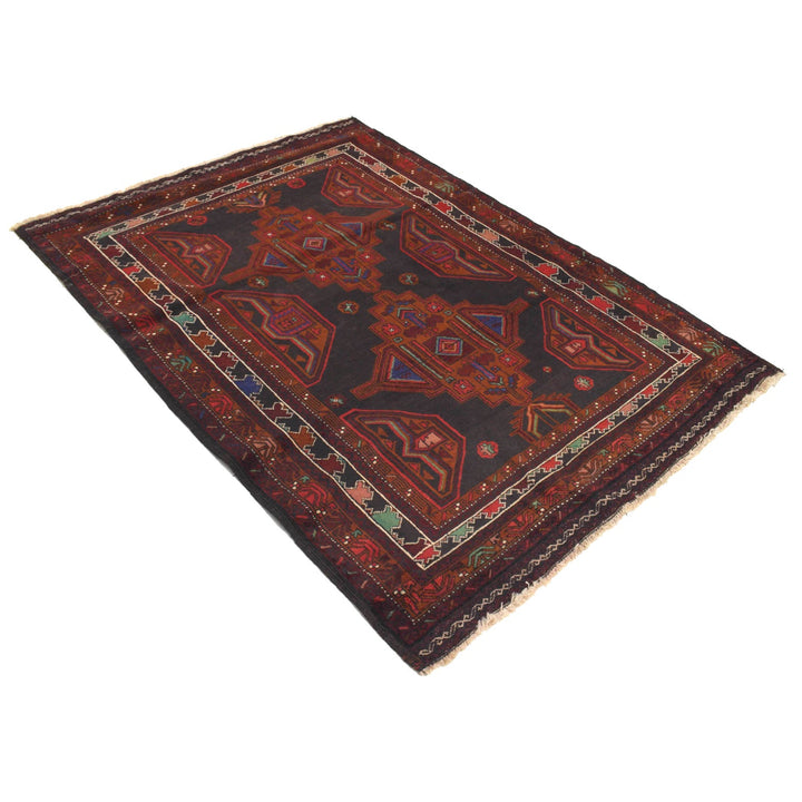 Tribal Baloch Rug 4' 2" x 5' 10" - No. AL35791