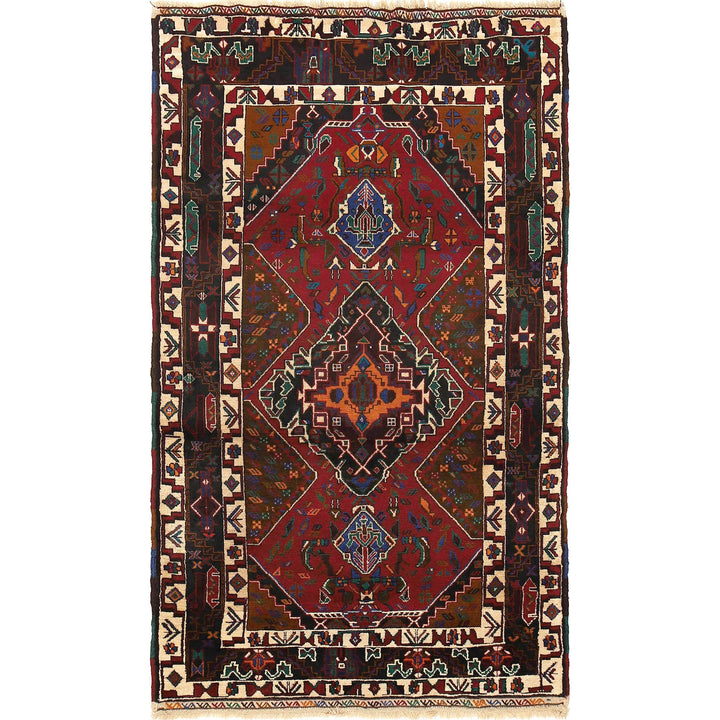 Tribal Baloch Rug 3' 10" x 6' 8" - No. AL29383