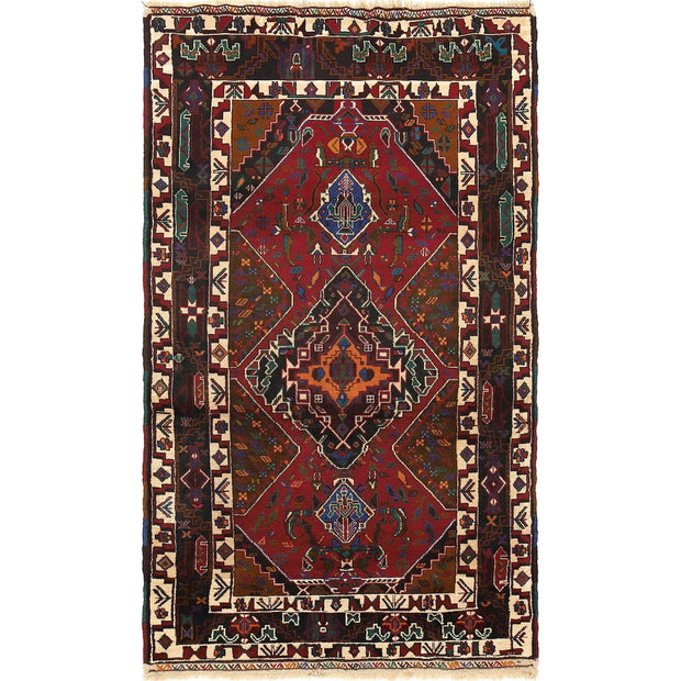 Tribal Baloch Rug 3' 10" x 6' 8" - No. AL11235