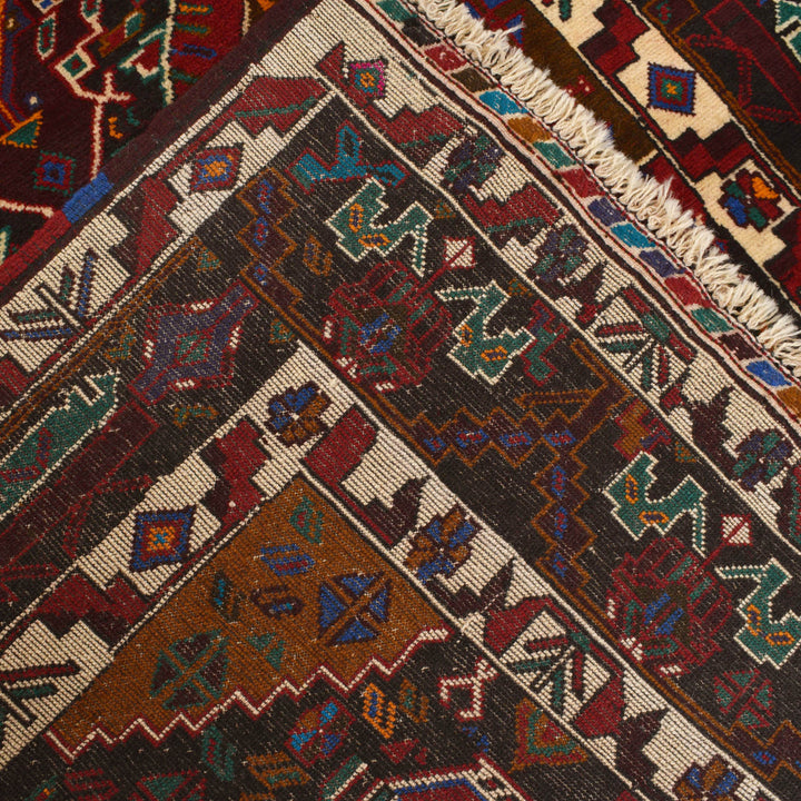 Tribal Baloch Rug 3' 10" x 6' 8" - No. AL29383
