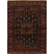 Black Color Baluchi Rug 4' 2" x 5' 6" - No. AL89763