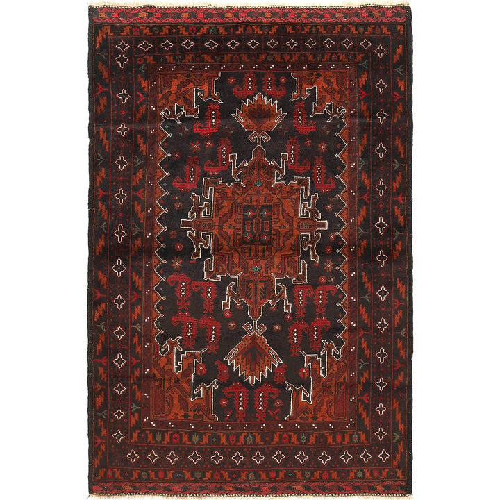 Handmade Baluchi Rug 4' 4" x 6' 9" - No. AL90687