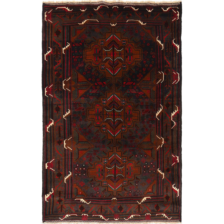 Traditional Baloch Rug 4' 2" x 6' 5" - No. AL31308
