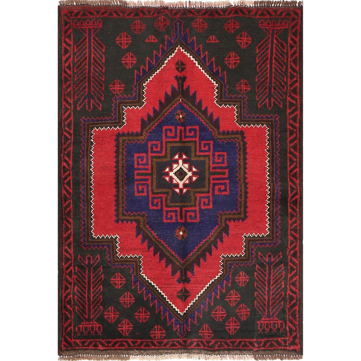 Handmade Balochi Carpet 2' 12" x 4' 2" - No. AL33704