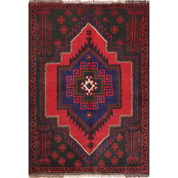 Handmade Balochi Carpet 2' 12" x 4' 2" - No. AL33704