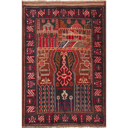 Hand Knotted Prayer Rug 3' 2" x 4' 8" - No. AL84502