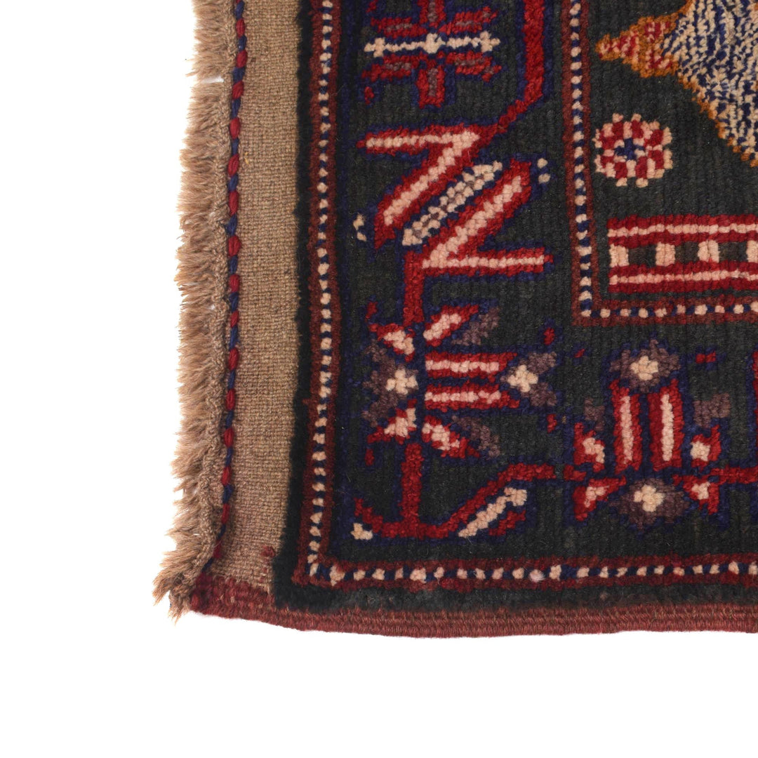 Afghan Prayer Rug 3' 2" x 4' 8" Hand-Knotted | No. AL37618