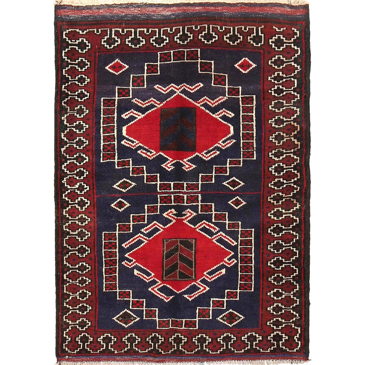 Handmade Balochi Carpet 3' 1" x 4' 0" - No. AL93839