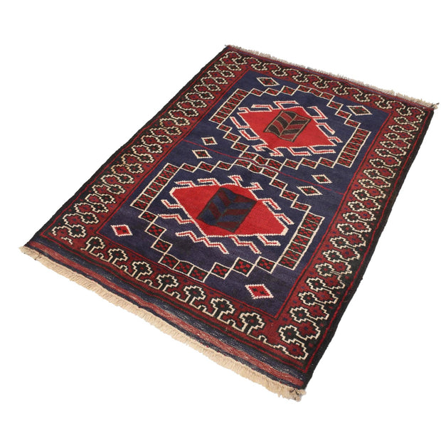 Handmade Balochi Carpet 3' 1" x 4' 0" - No. AL93839