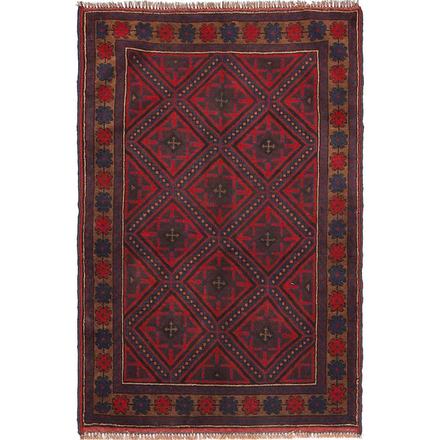 Handmade Balochi Carpet 2' 11" x 4' 5" - No. AL52351