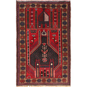 Hand Knotted Prayer Rug 3' 2" x 4' 7" - No. AL69932
