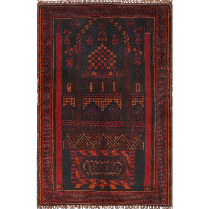 Hand Knotted Prayer Rug 3' 3" x 4' 10" - No. AL27669