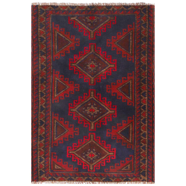 Handmade Balochi Carpet 3' 0" x 4' 5" - No. AL71762
