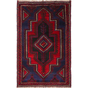 Handmade Balochi Carpet 2' 9" x 4' 4" - No. AL79811