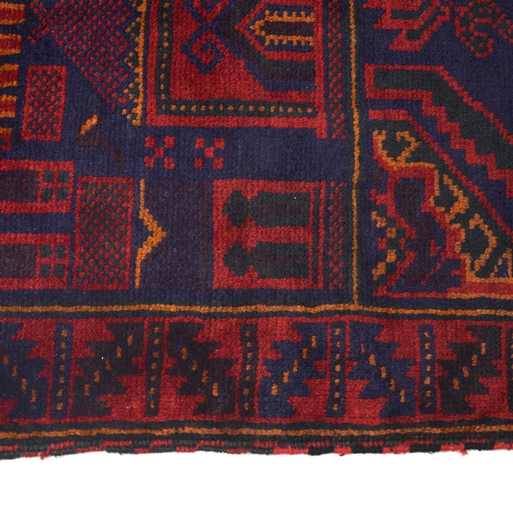 Afghan Prayer Rug 3'2" x 4'9" Hand-Knotted | No. AL50164