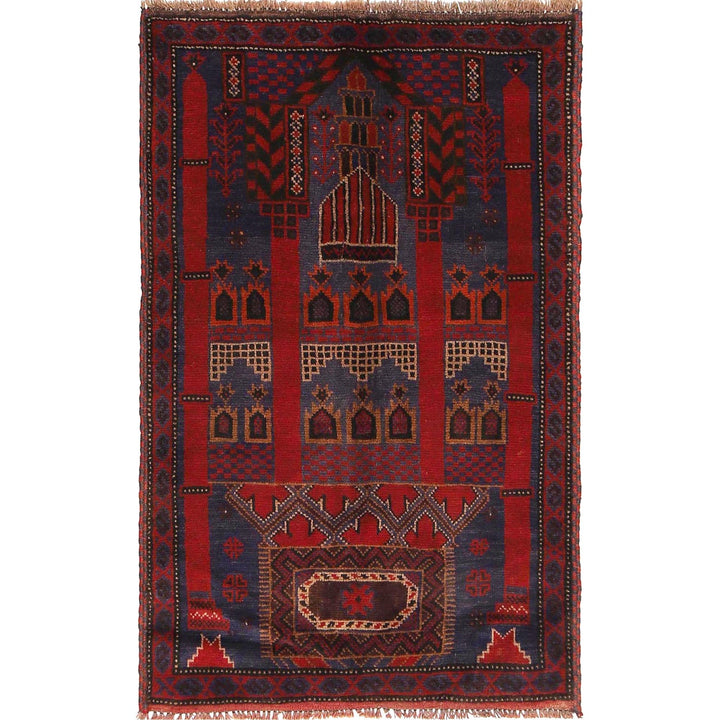 Handmade Prayer Rug 3' 0" x 4' 9" - No. AL34480
